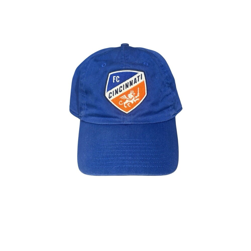 FC Cincinnati MLS Soccer Blue Orange Snapback Trucker Hat Adjustable